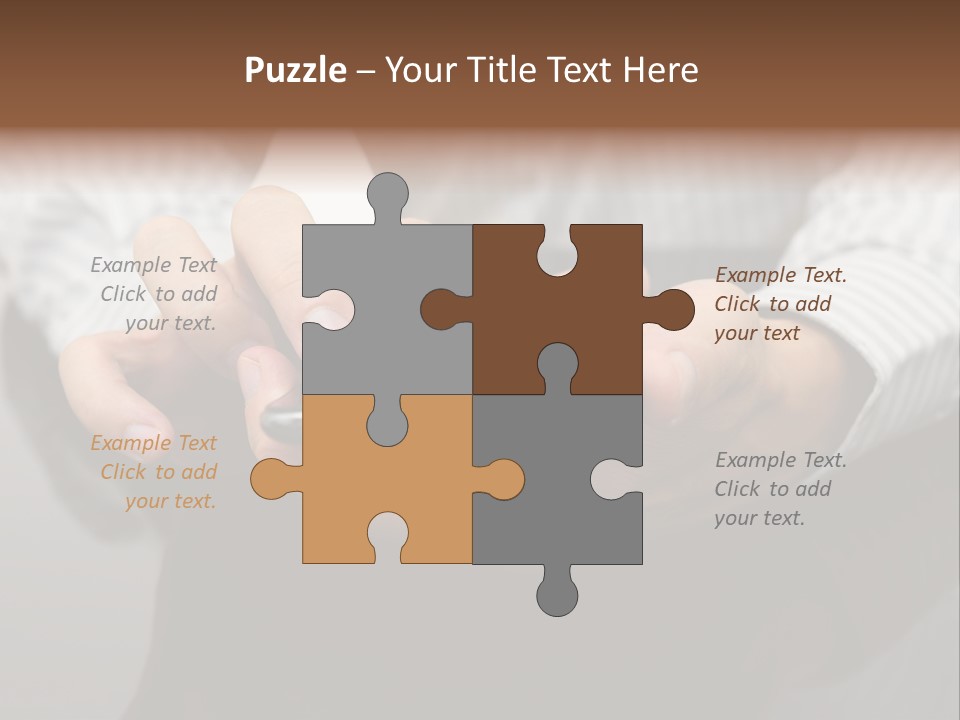 Phone Computer Desk PowerPoint Template