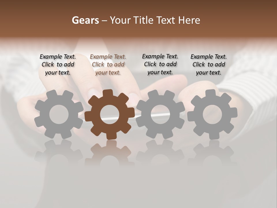 Phone Computer Desk PowerPoint Template