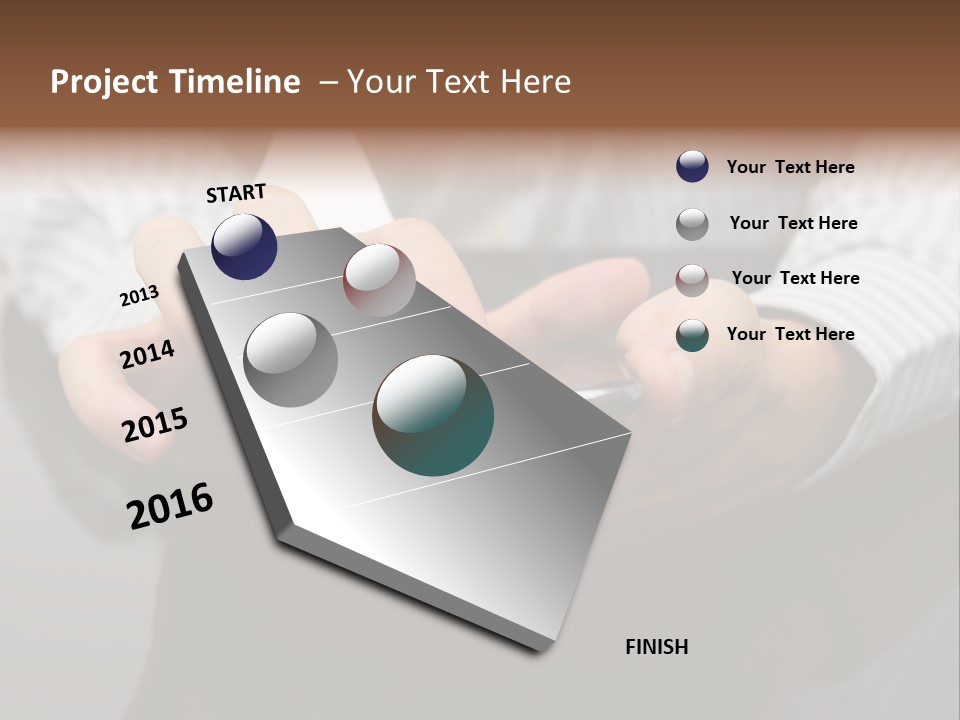 Phone Computer Desk PowerPoint Template