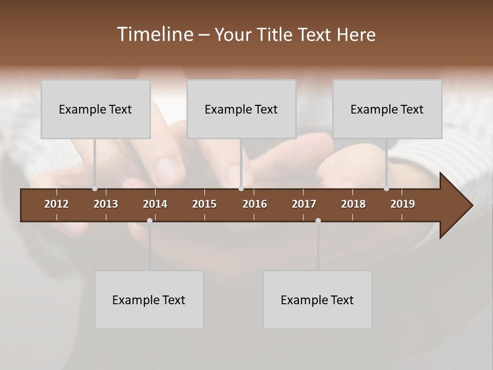 Phone Computer Desk PowerPoint Template