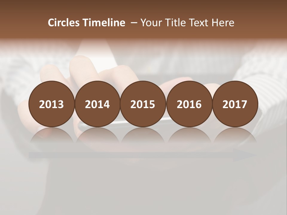 Phone Computer Desk PowerPoint Template