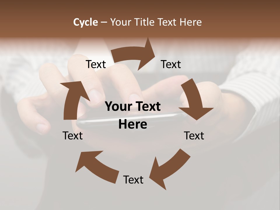 Phone Computer Desk PowerPoint Template