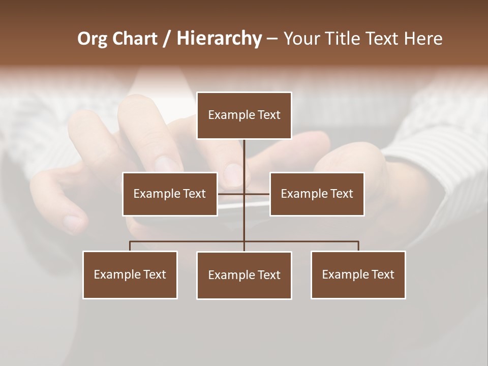 Phone Computer Desk PowerPoint Template