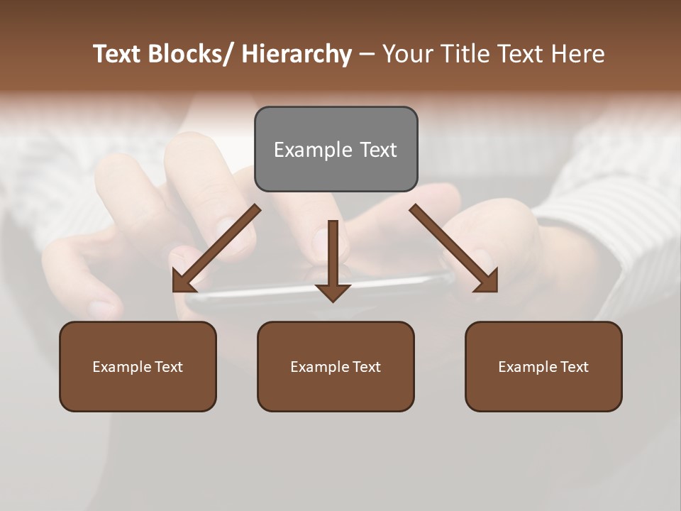 Phone Computer Desk PowerPoint Template
