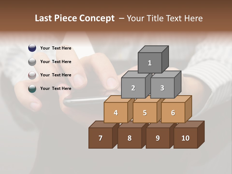 Phone Computer Desk PowerPoint Template