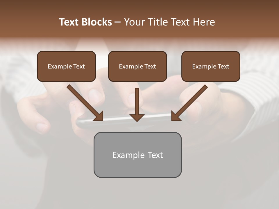 Phone Computer Desk PowerPoint Template