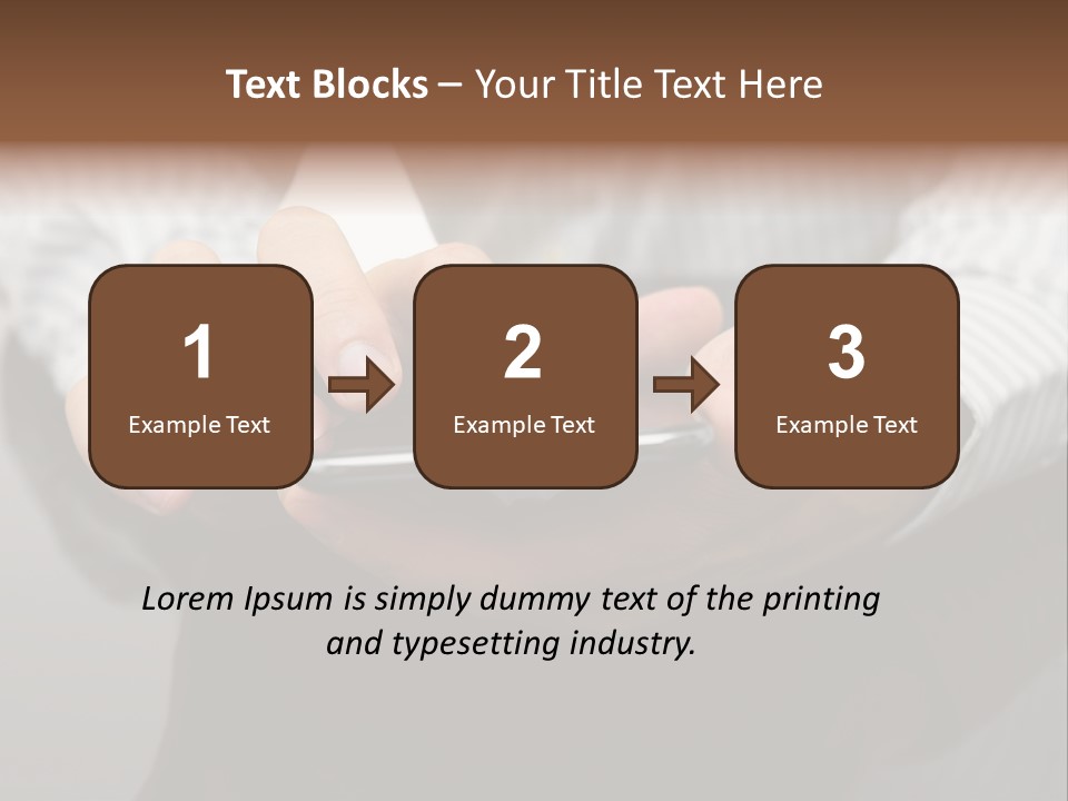 Phone Computer Desk PowerPoint Template