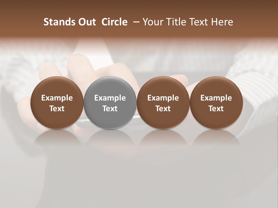 Phone Computer Desk PowerPoint Template