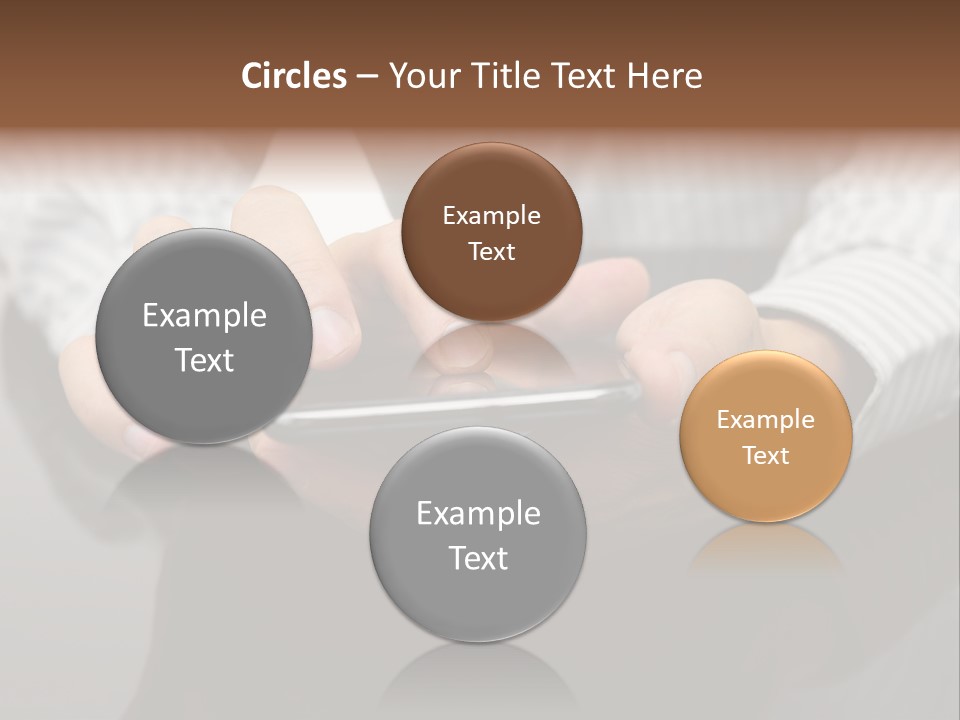Phone Computer Desk PowerPoint Template