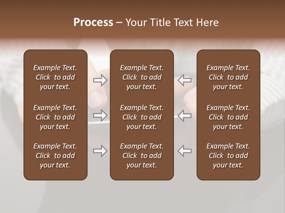 Phone Computer Desk PowerPoint Template