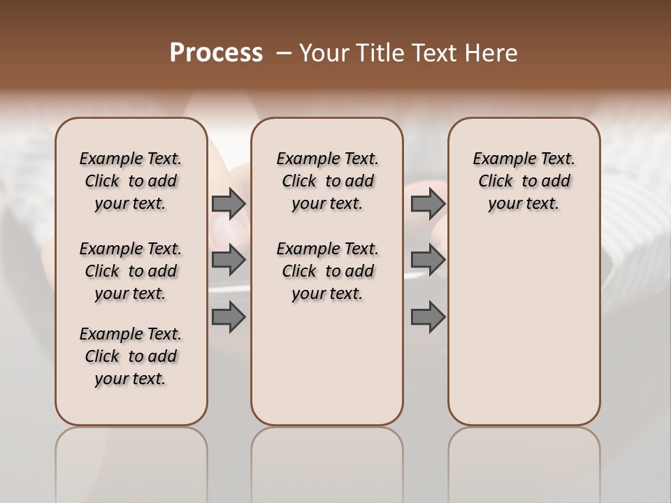 Phone Computer Desk PowerPoint Template