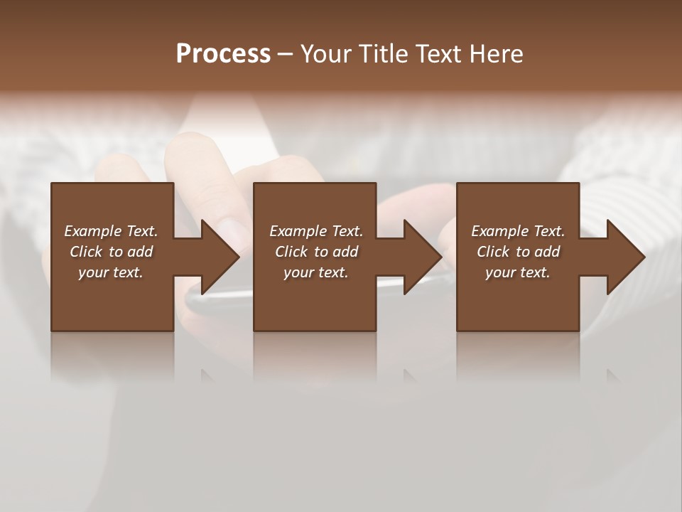 Phone Computer Desk PowerPoint Template