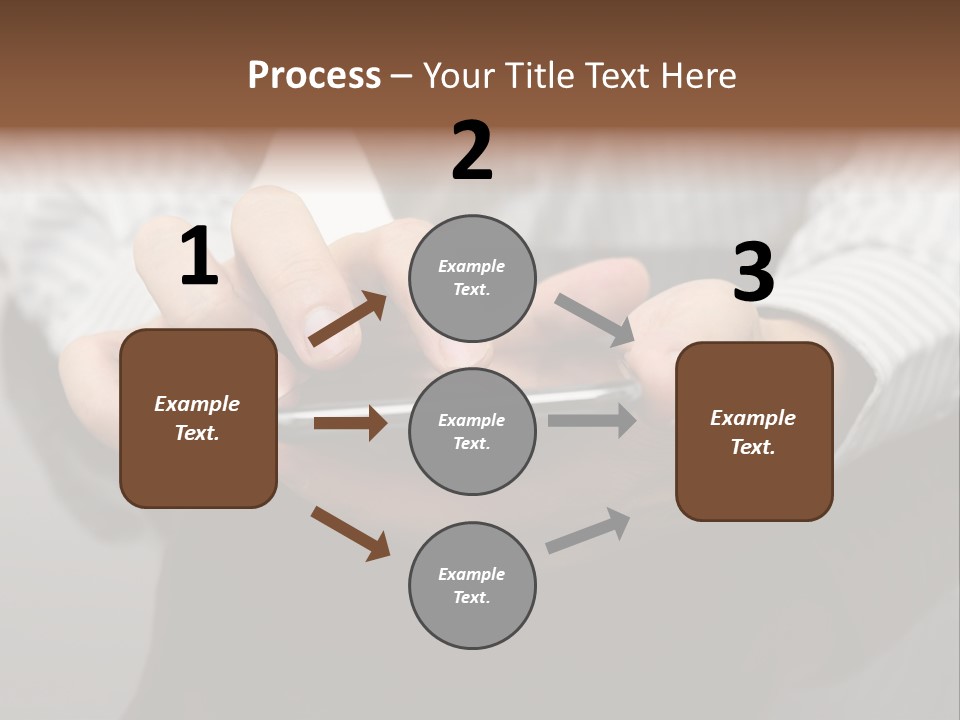 Phone Computer Desk PowerPoint Template
