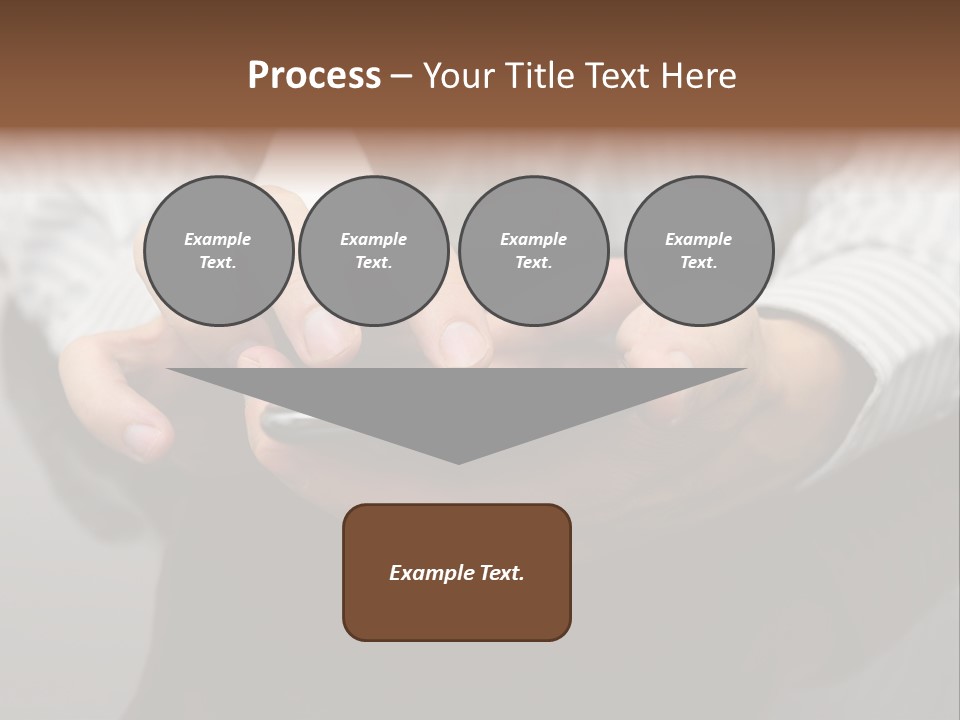 Phone Computer Desk PowerPoint Template