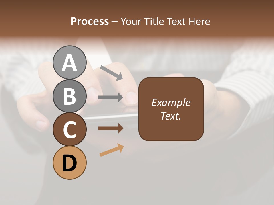Phone Computer Desk PowerPoint Template