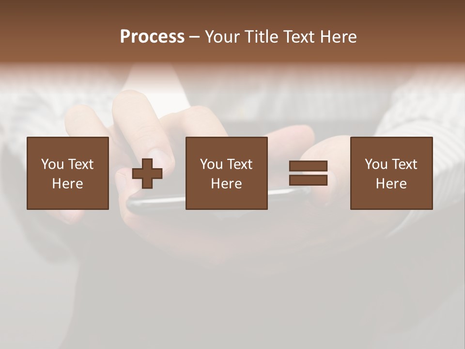 Phone Computer Desk PowerPoint Template