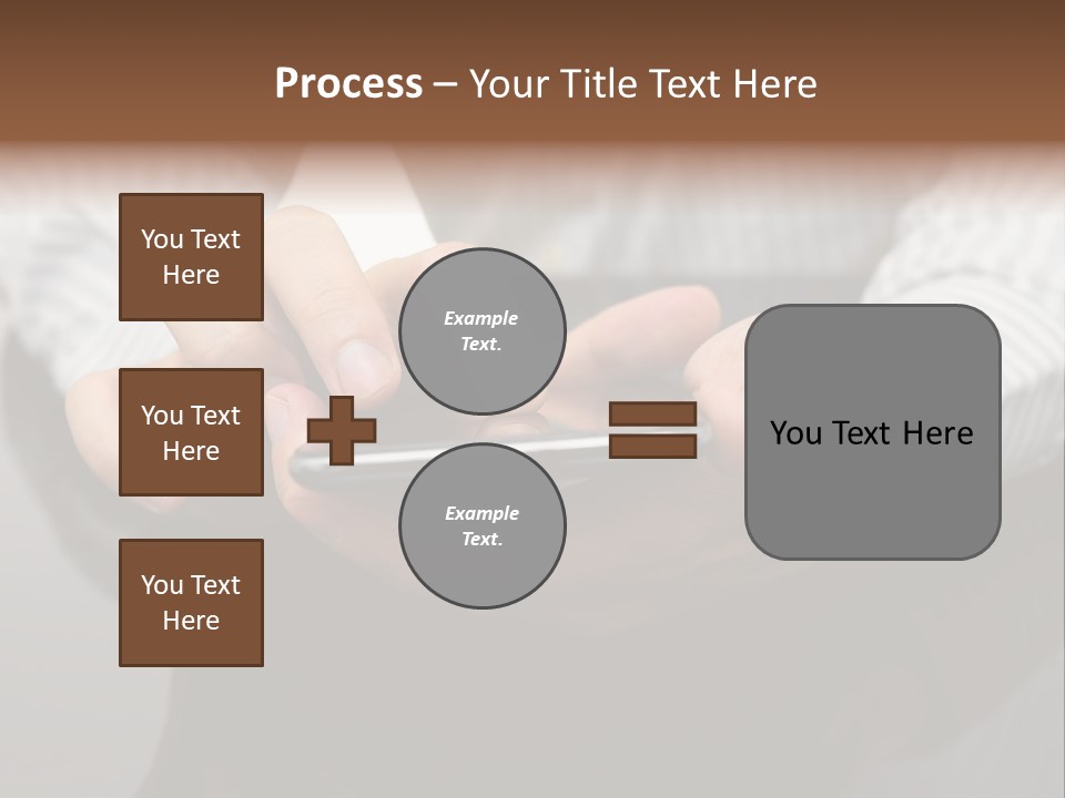 Phone Computer Desk PowerPoint Template