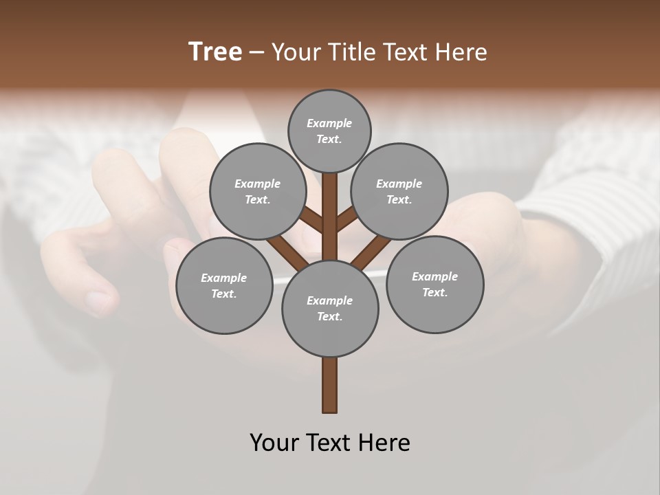 Phone Computer Desk PowerPoint Template