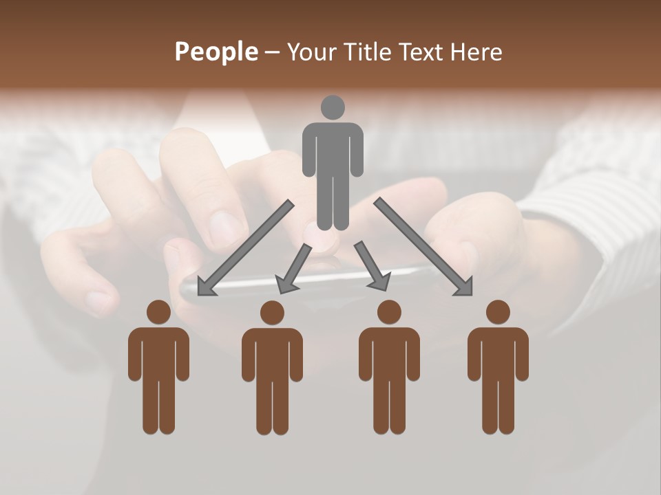 Phone Computer Desk PowerPoint Template