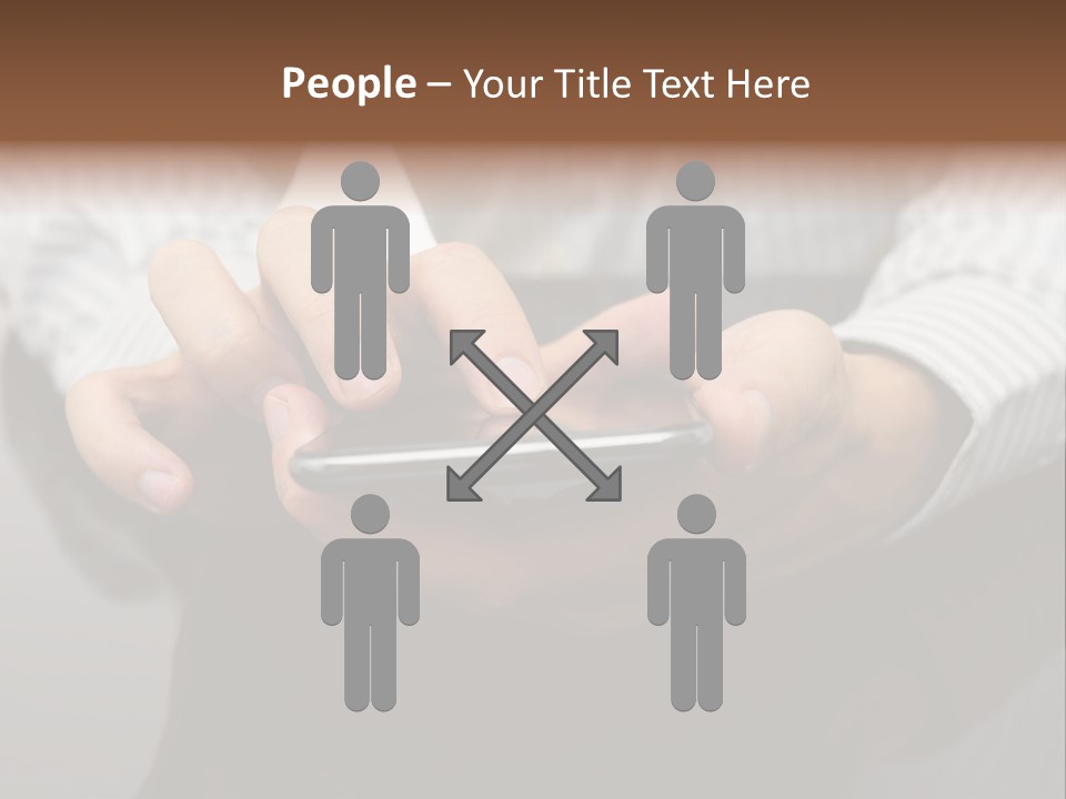 Phone Computer Desk PowerPoint Template