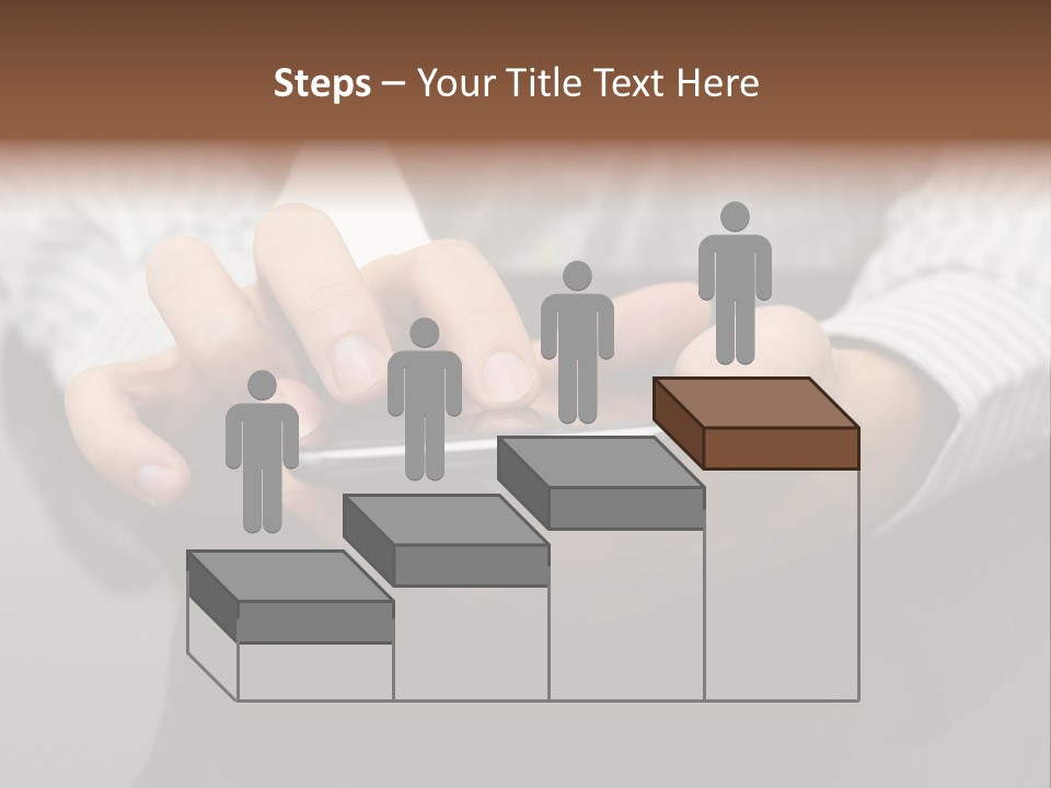 Phone Computer Desk PowerPoint Template