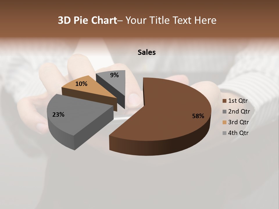 Phone Computer Desk PowerPoint Template