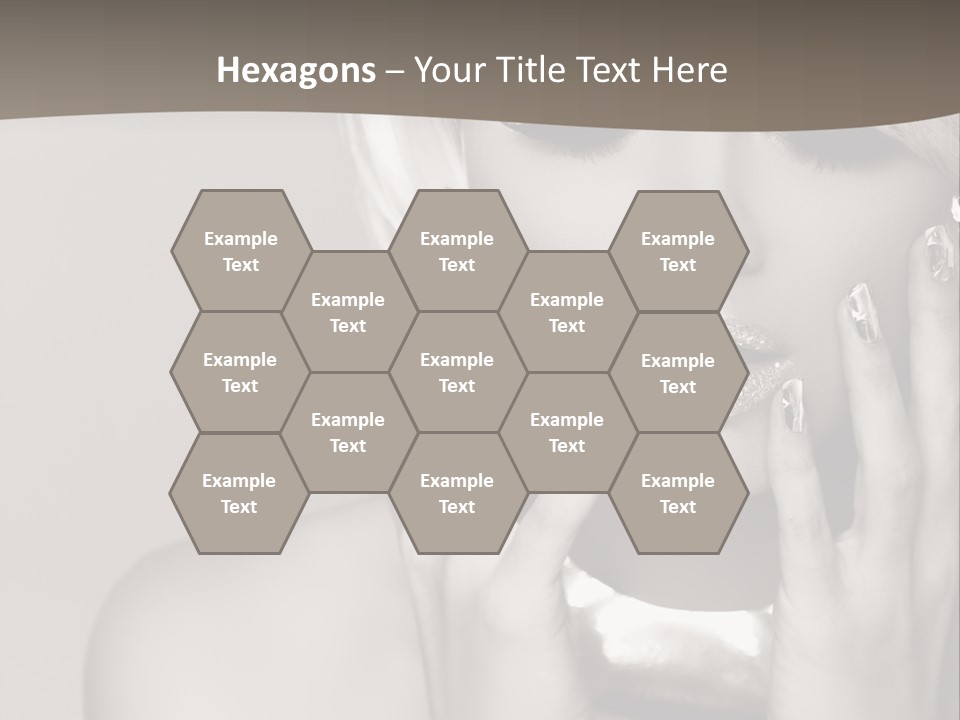 Sexy Jewelry Hair PowerPoint Template