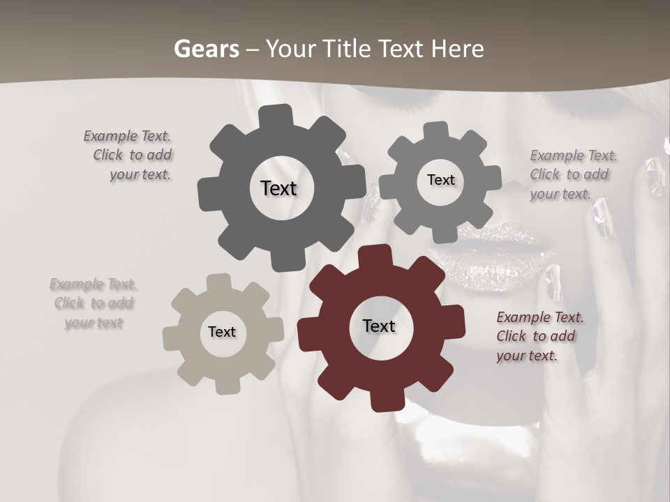 Sexy Jewelry Hair PowerPoint Template