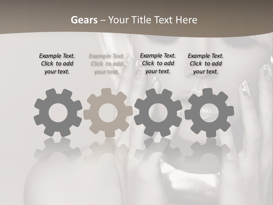 Sexy Jewelry Hair PowerPoint Template