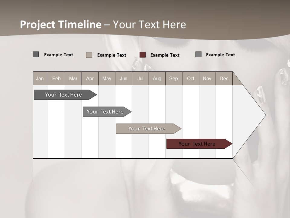 Sexy Jewelry Hair PowerPoint Template