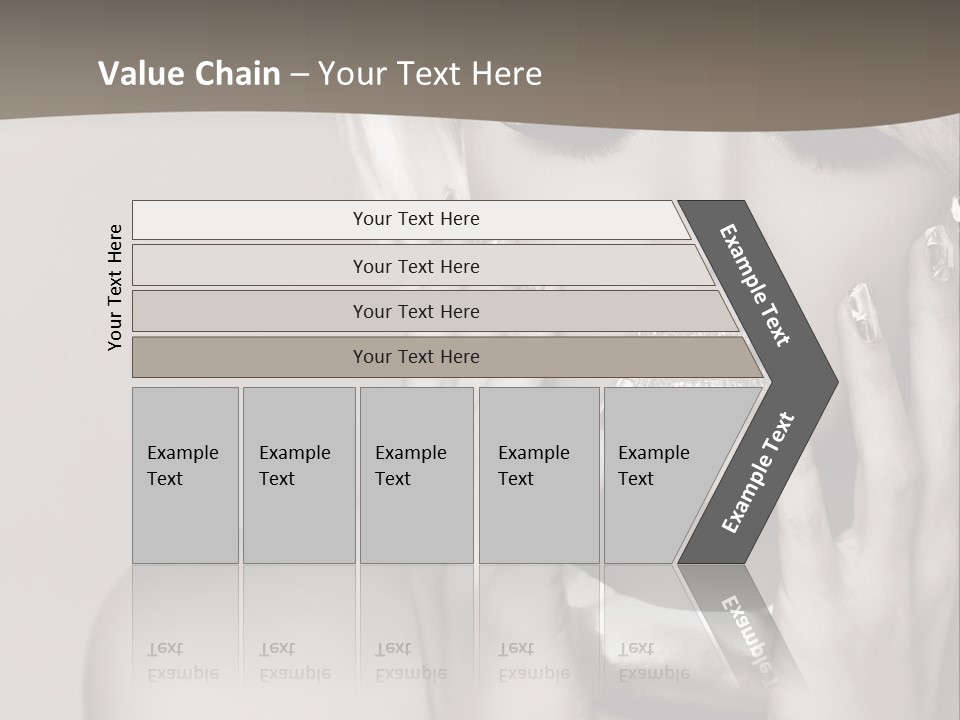 Sexy Jewelry Hair PowerPoint Template