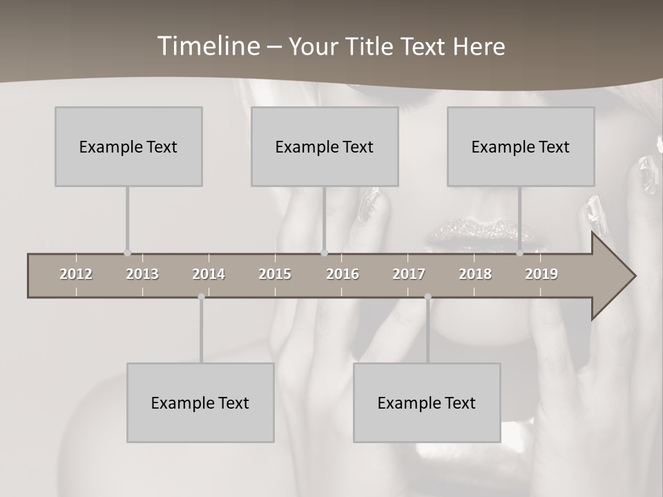 Sexy Jewelry Hair PowerPoint Template