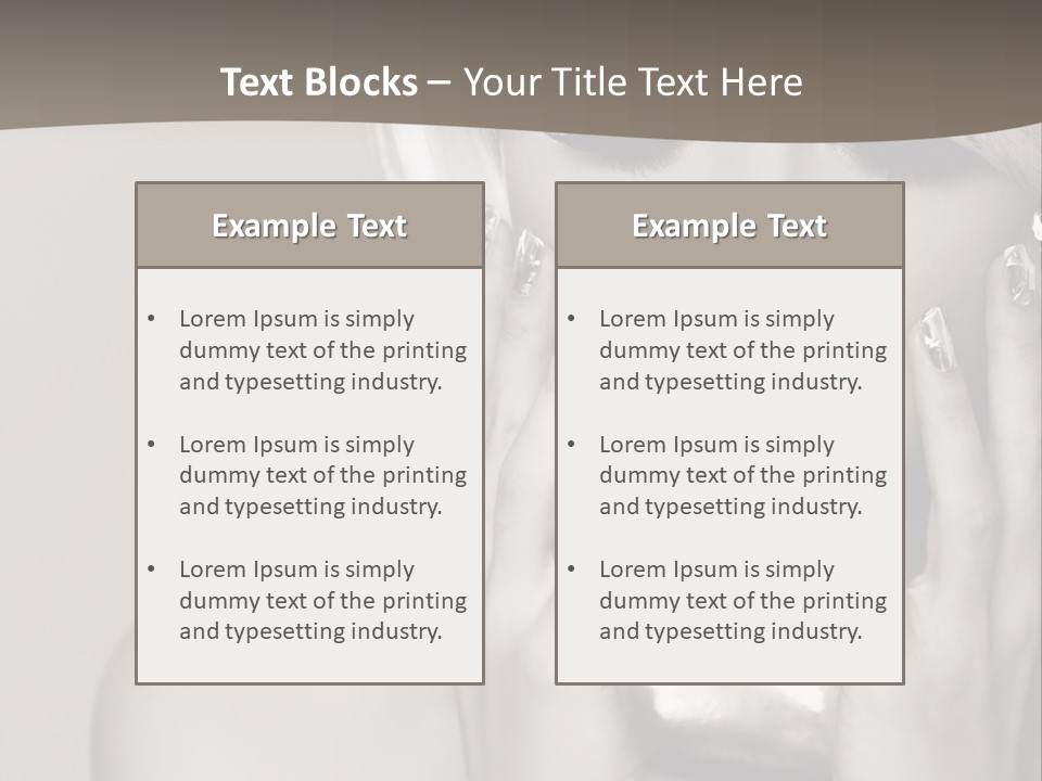 Sexy Jewelry Hair PowerPoint Template