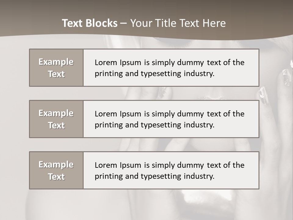 Sexy Jewelry Hair PowerPoint Template