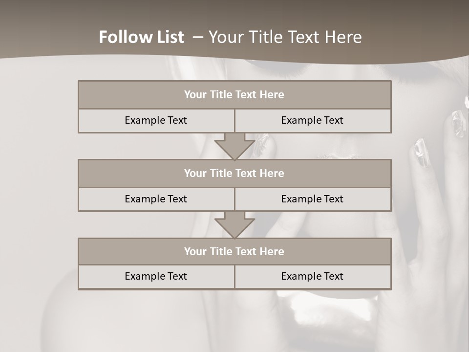 Sexy Jewelry Hair PowerPoint Template