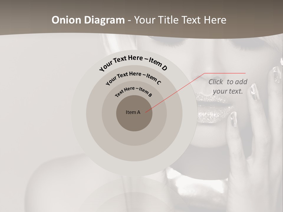 Sexy Jewelry Hair PowerPoint Template