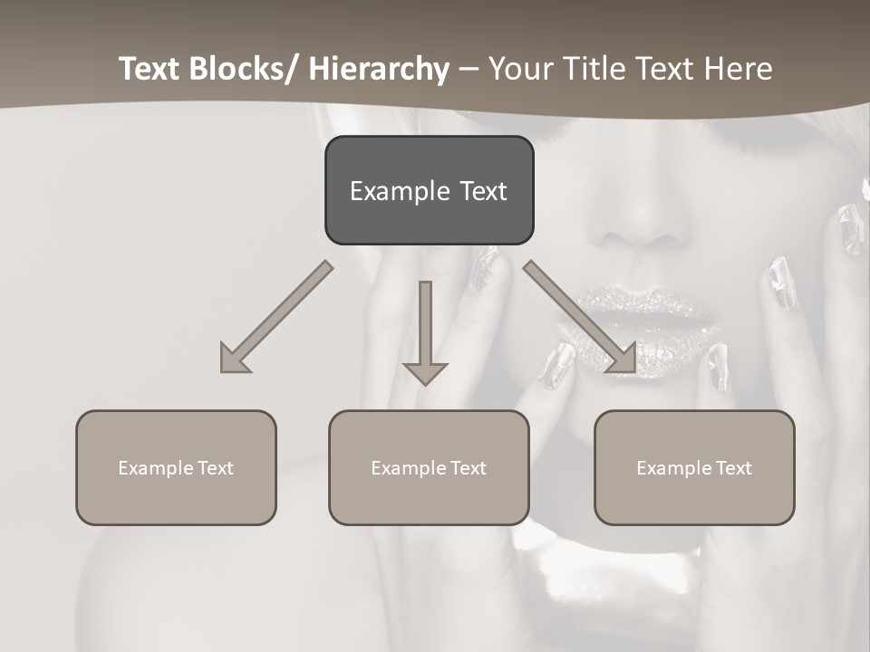 Sexy Jewelry Hair PowerPoint Template