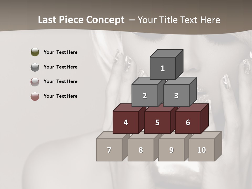 Sexy Jewelry Hair PowerPoint Template