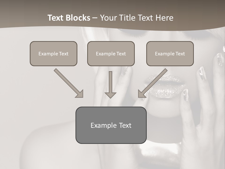 Sexy Jewelry Hair PowerPoint Template