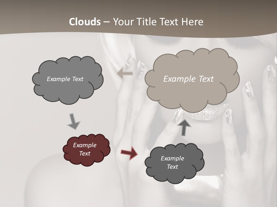 Sexy Jewelry Hair PowerPoint Template