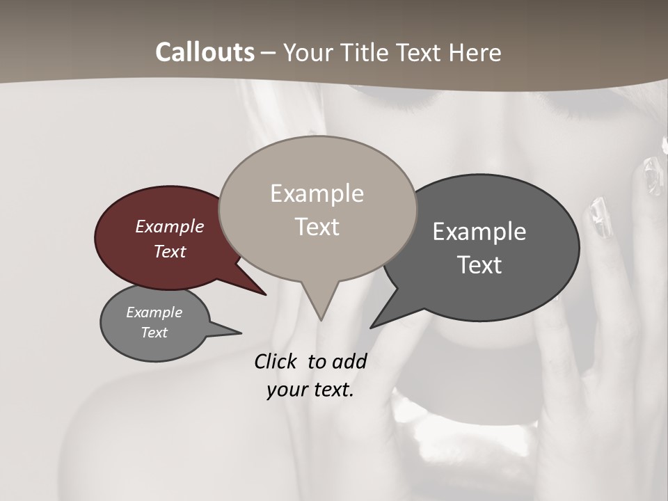 Sexy Jewelry Hair PowerPoint Template