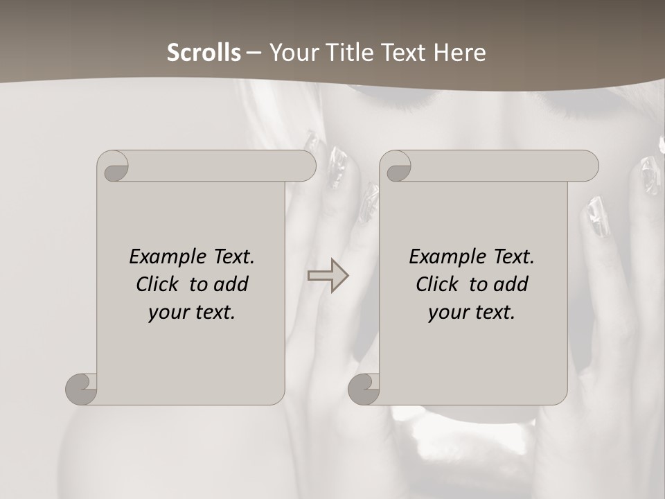 Sexy Jewelry Hair PowerPoint Template