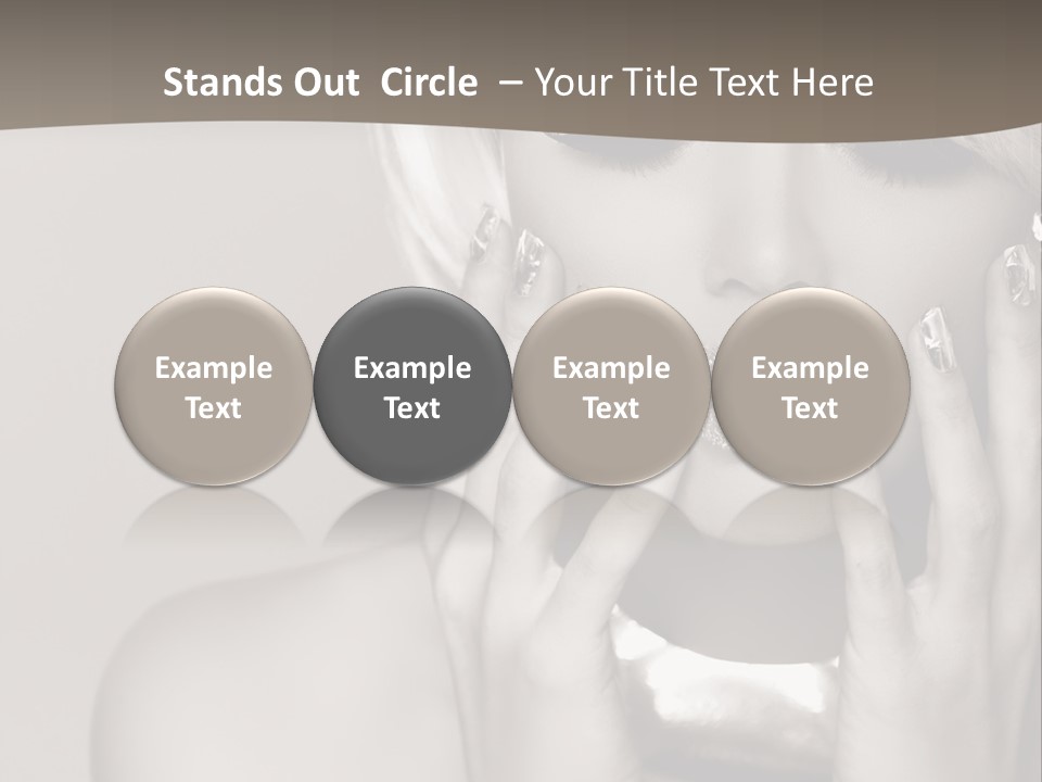 Sexy Jewelry Hair PowerPoint Template