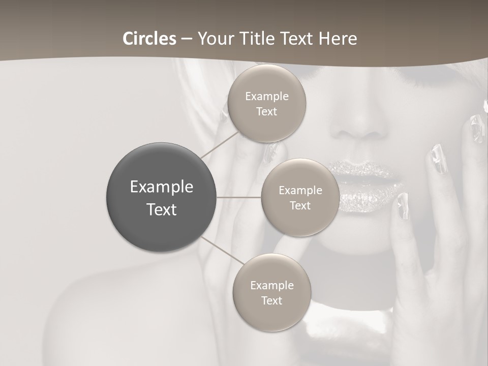 Sexy Jewelry Hair PowerPoint Template