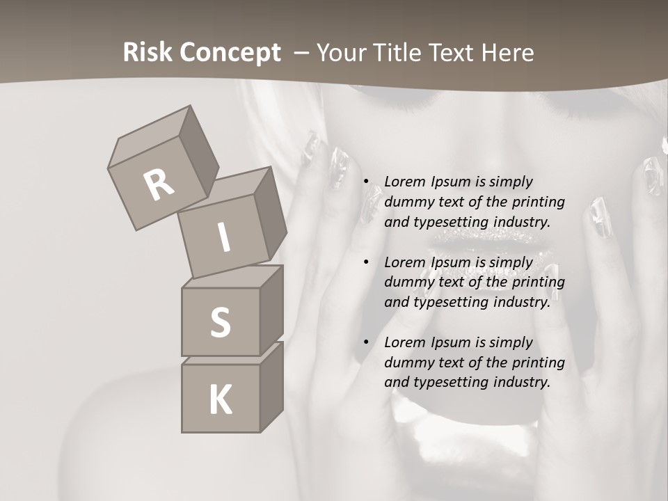 Sexy Jewelry Hair PowerPoint Template