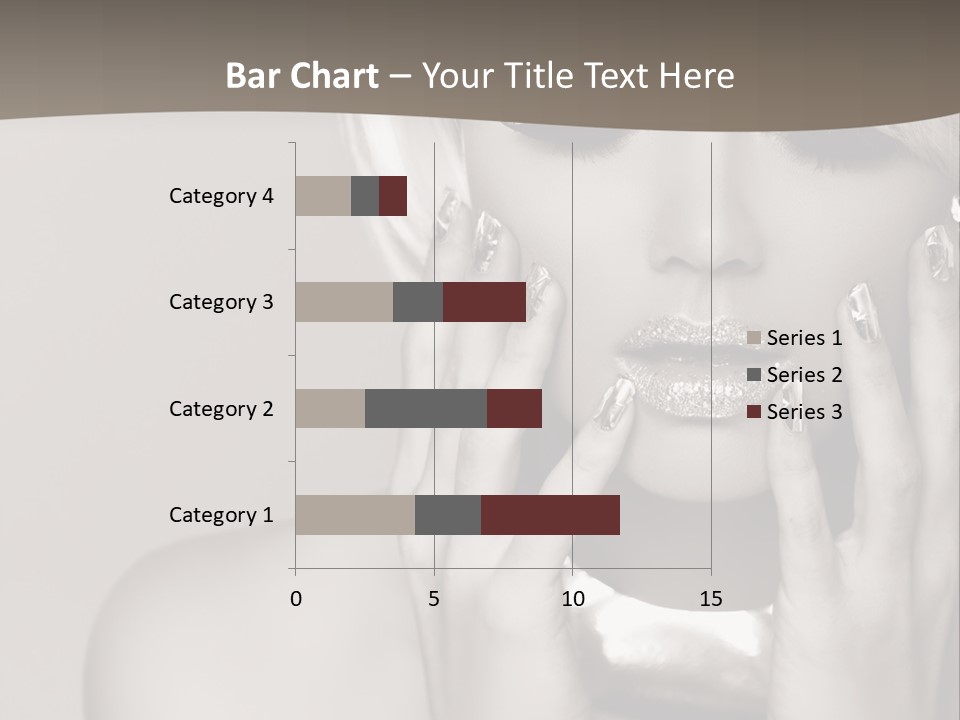 Sexy Jewelry Hair PowerPoint Template