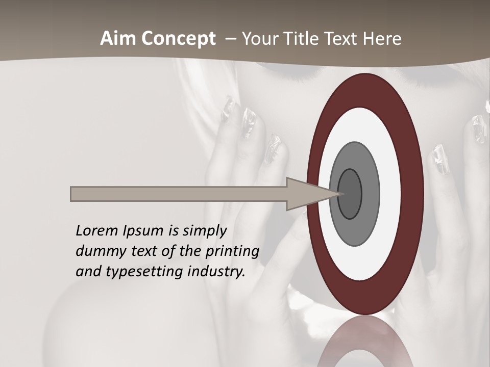 Sexy Jewelry Hair PowerPoint Template