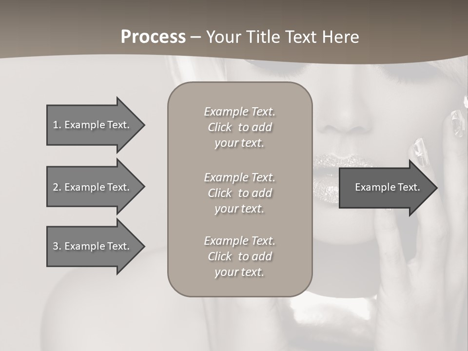Sexy Jewelry Hair PowerPoint Template
