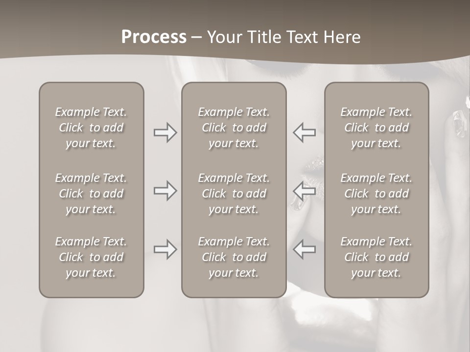 Sexy Jewelry Hair PowerPoint Template