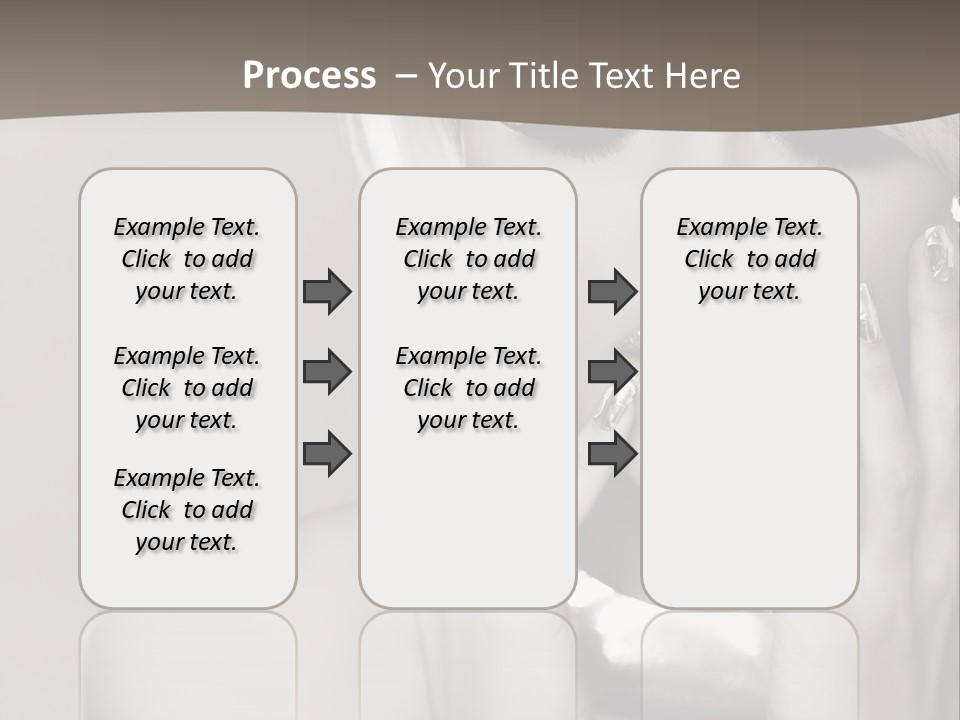 Sexy Jewelry Hair PowerPoint Template